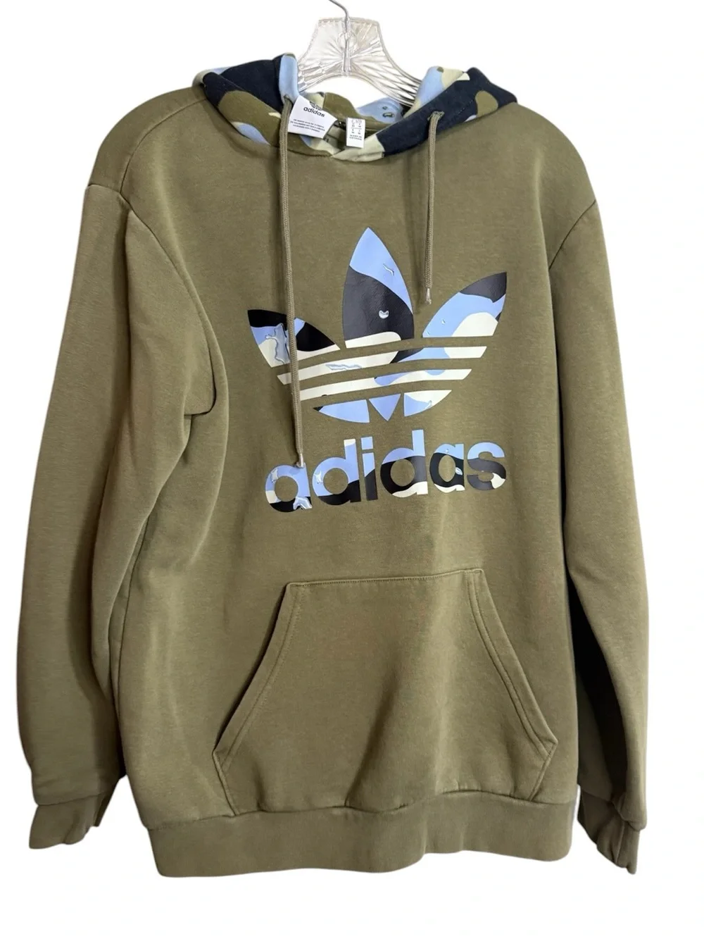 Adidas Originals H13474 Camo Trefoil Hoodie Focus Olive Men’s M unisex